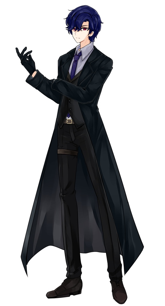 TRPG】立ち絵素材_スーツ男【ゲーム制作】(カラー変更用PSD付)