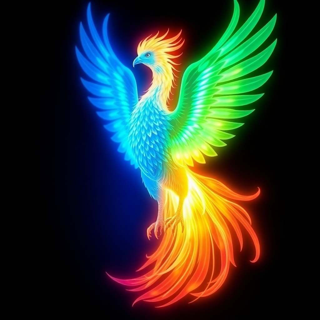 モンスター「フェニックス&サンダーバード」AIイラスト集