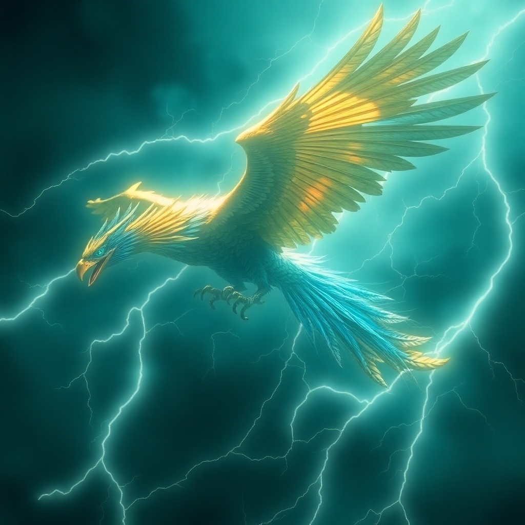 モンスター「フェニックス&サンダーバード」AIイラスト集