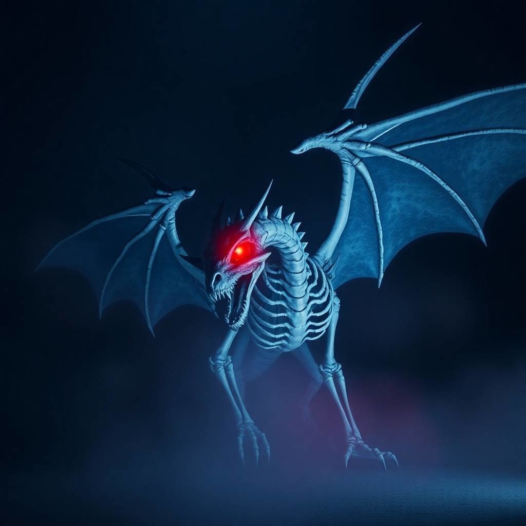 モンスター「ボーンドラゴン&ゴーストドラゴン」AIイラスト集