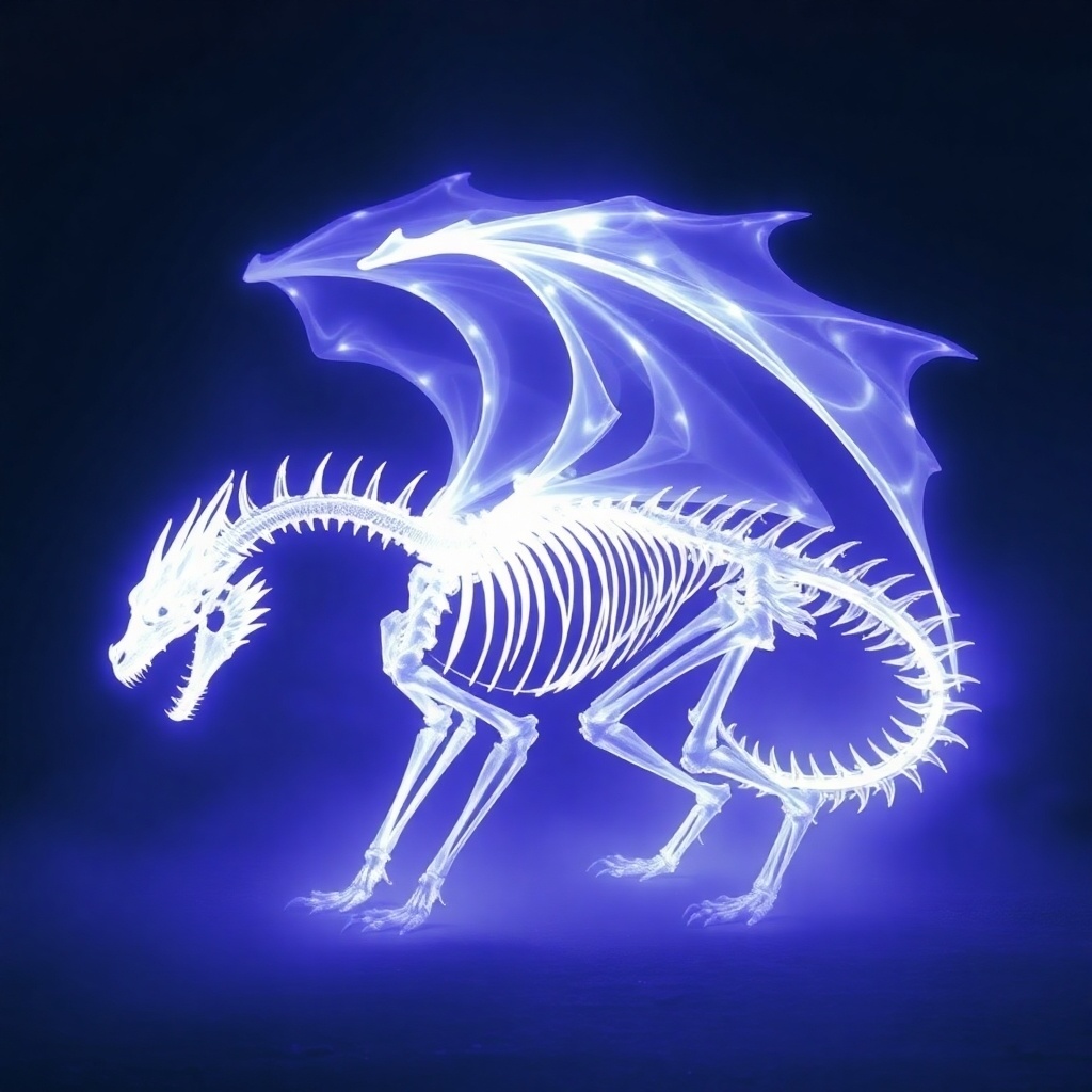 モンスター「ボーンドラゴン&ゴーストドラゴン」AIイラスト集