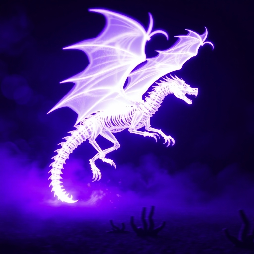 モンスター「ボーンドラゴン&ゴーストドラゴン」AIイラスト集