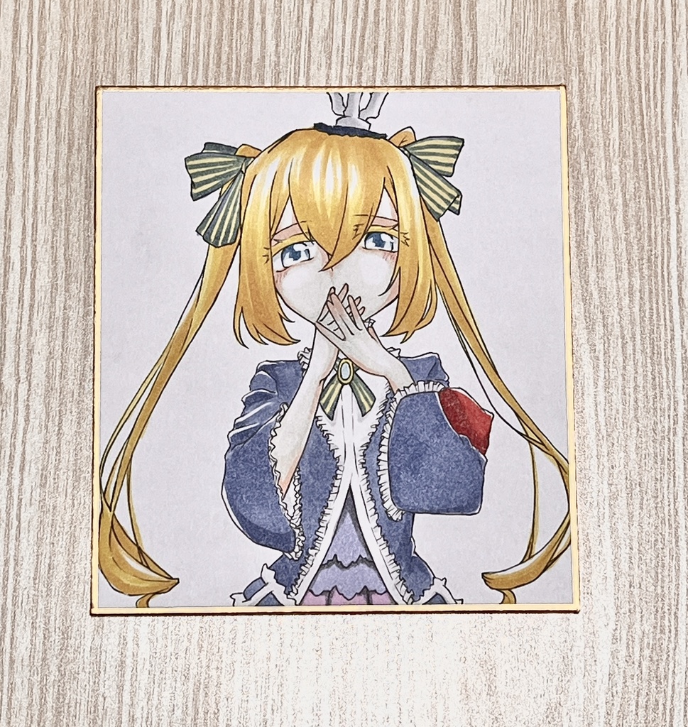 【色紙原画】オタク♀