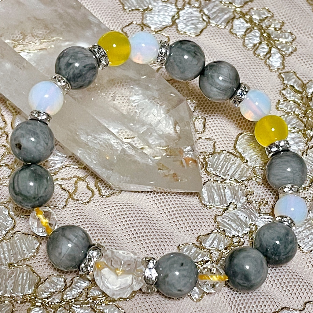 【刀剣乱舞】小狐丸モチーフ天然石ブレスレット(パワーストーンブレスレット)