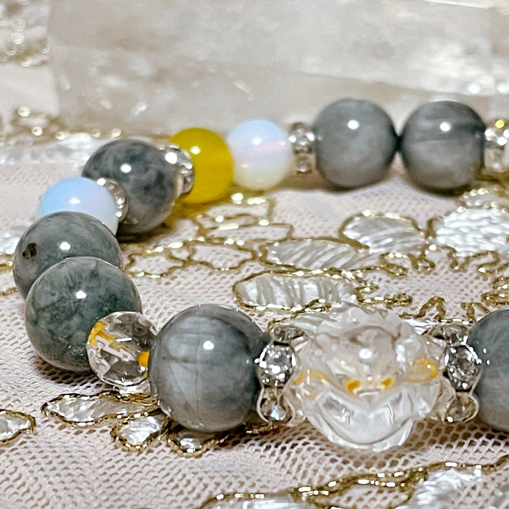 【刀剣乱舞】小狐丸モチーフ天然石ブレスレット(パワーストーンブレスレット)