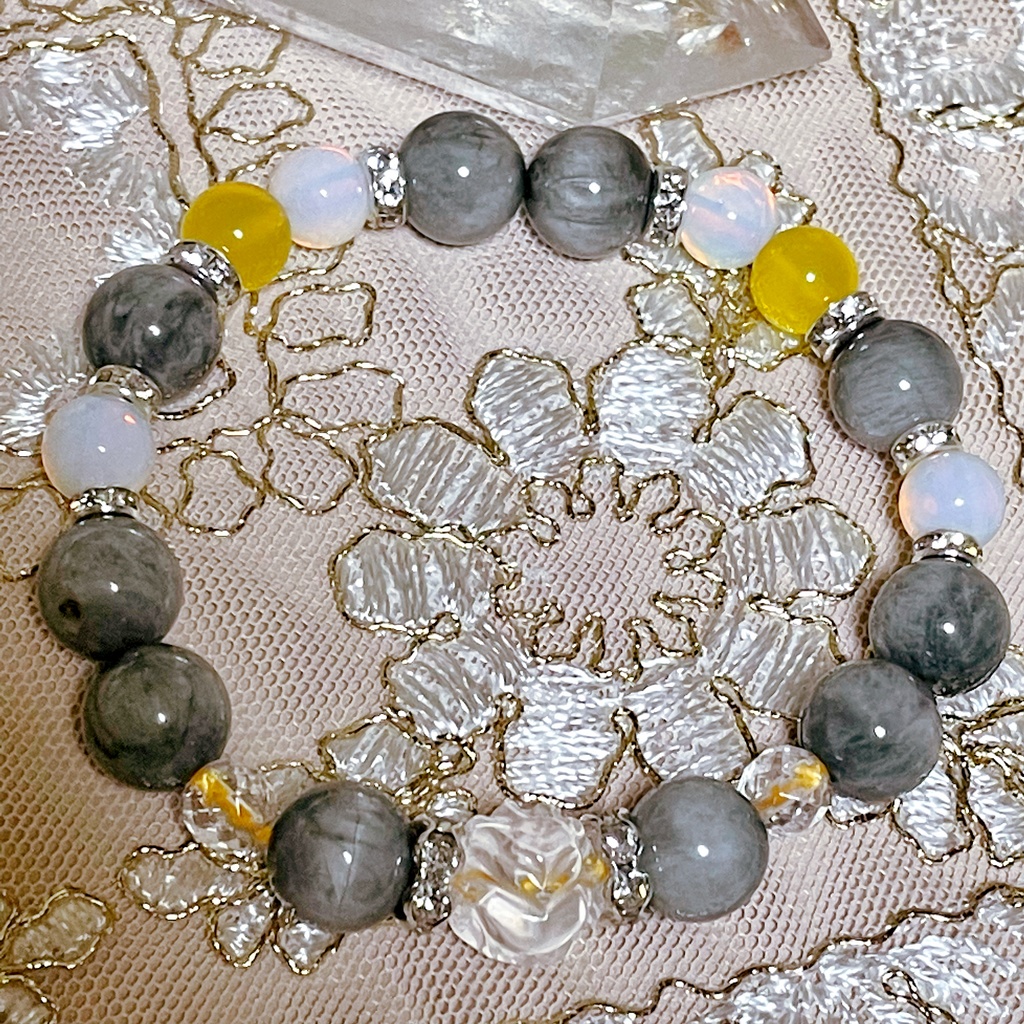 【刀剣乱舞】小狐丸モチーフ天然石ブレスレット(パワーストーンブレスレット)