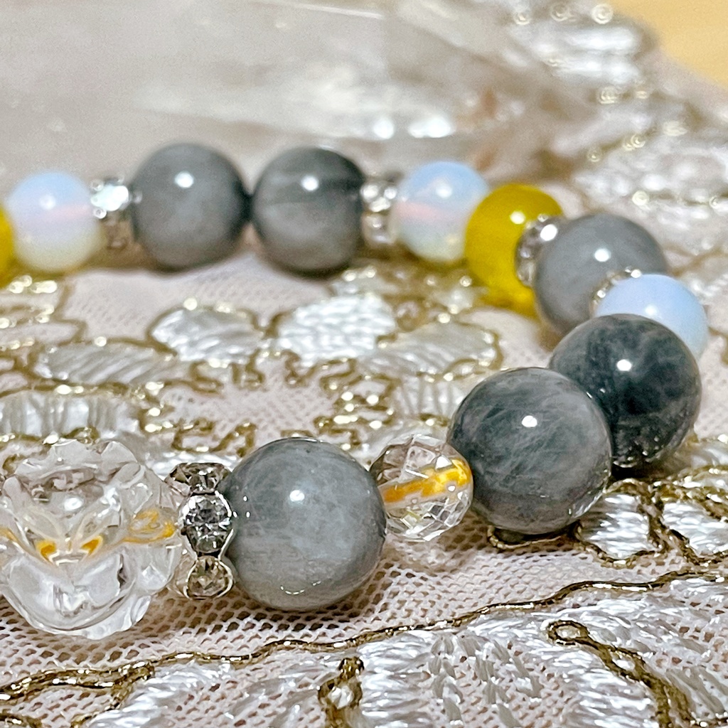 【刀剣乱舞】小狐丸モチーフ天然石ブレスレット(パワーストーンブレスレット)