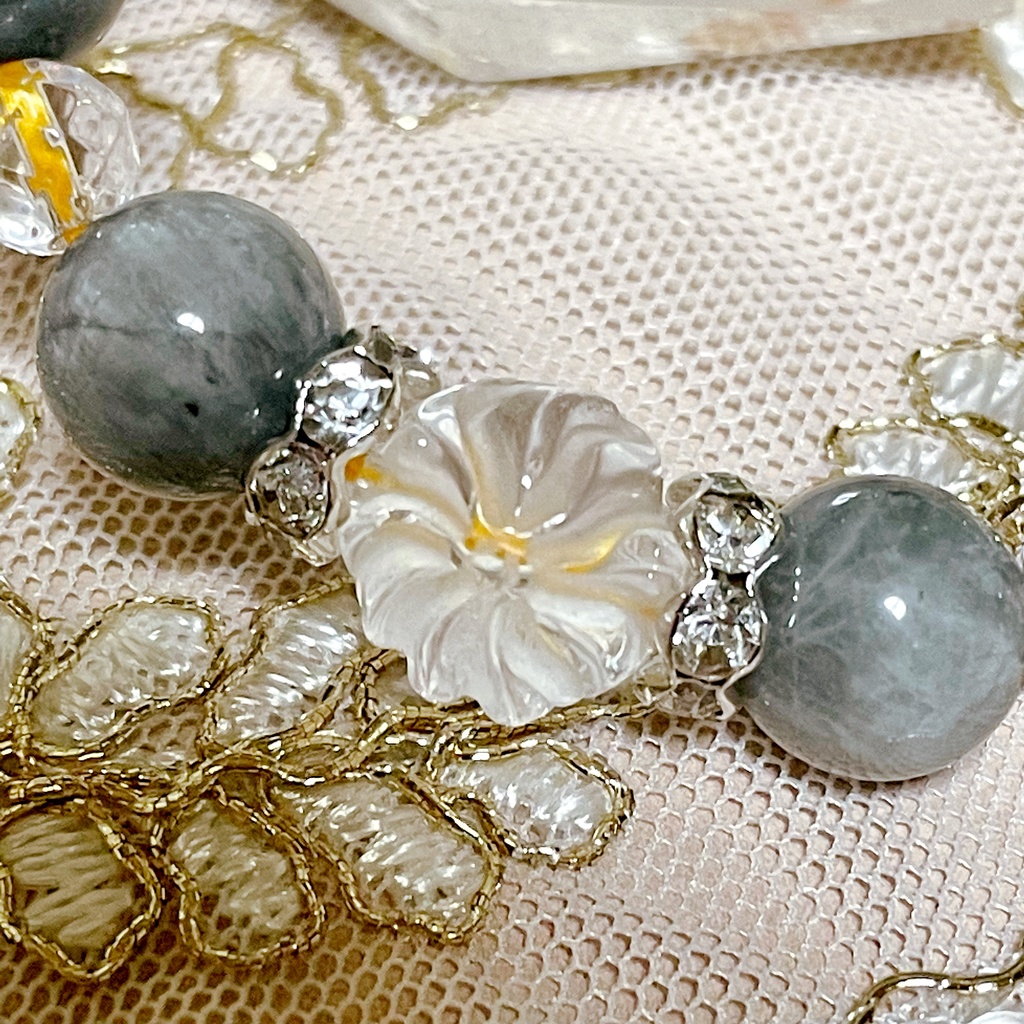 【刀剣乱舞】小狐丸モチーフ天然石ブレスレット(パワーストーンブレスレット)