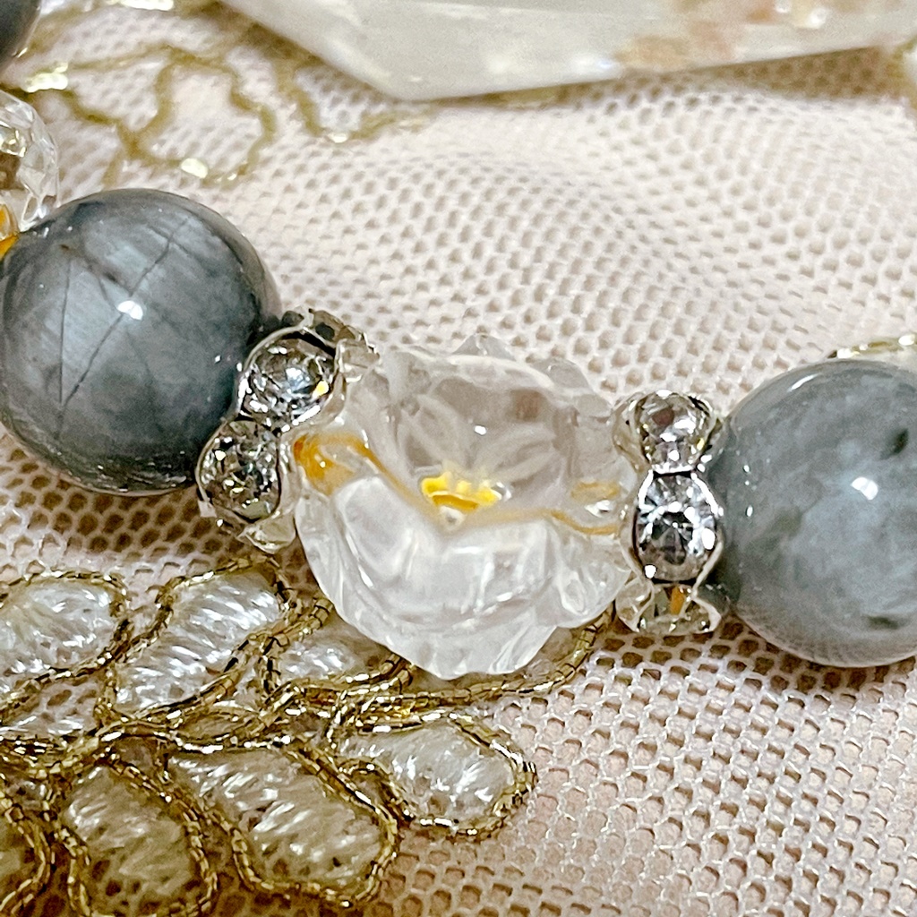 【刀剣乱舞】小狐丸モチーフ天然石ブレスレット(パワーストーンブレスレット)