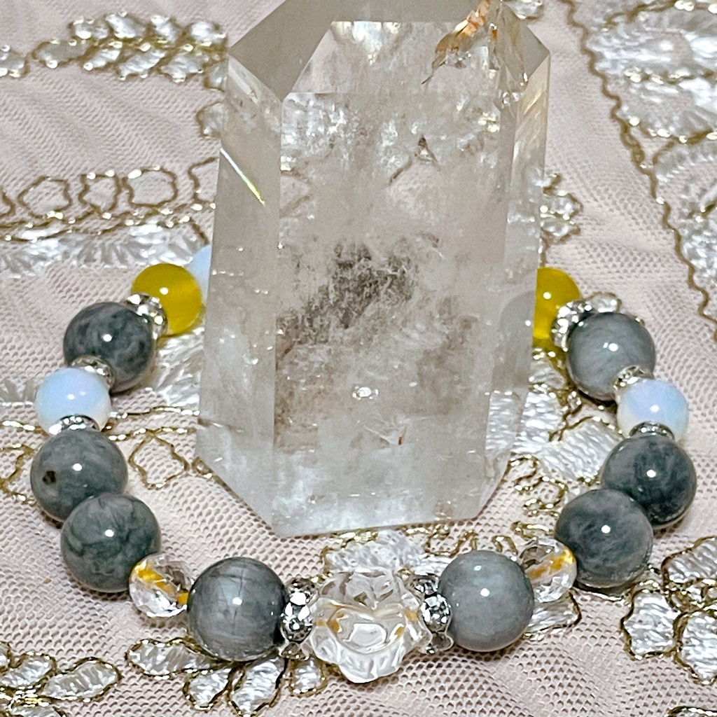 【刀剣乱舞】小狐丸モチーフ天然石ブレスレット(パワーストーンブレスレット)