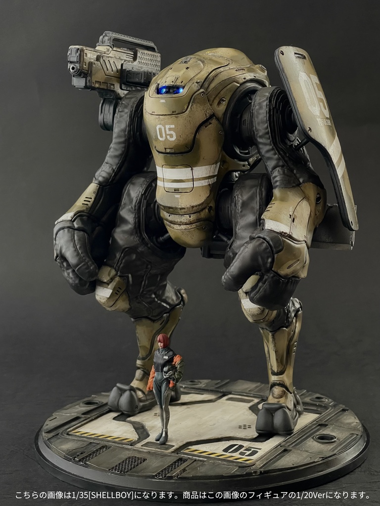 1/20 SHELLBOY 女性パイロット オリジナルガレージキット