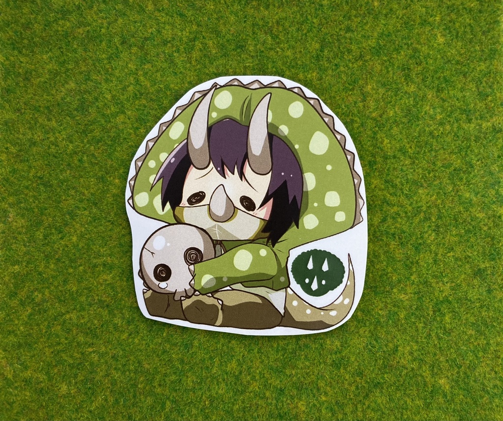 擬人化ッ子恐竜 シール