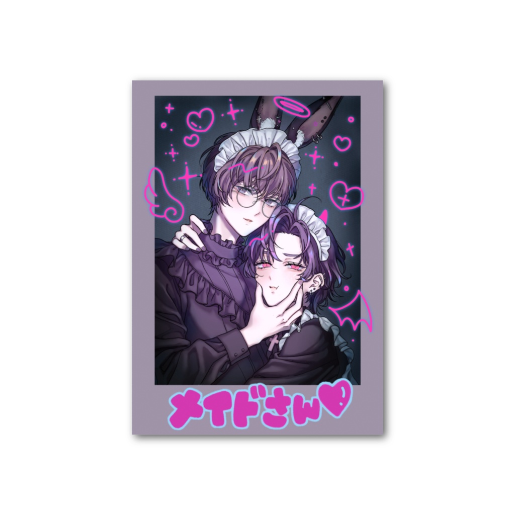 メイド男子チェキ　フォト風カード