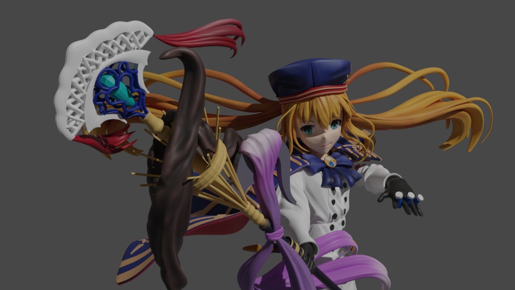 Artoria Pendragon 3D Model figure