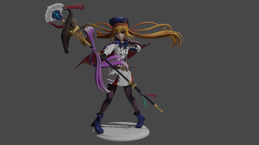 Artoria Pendragon 3D Model figure