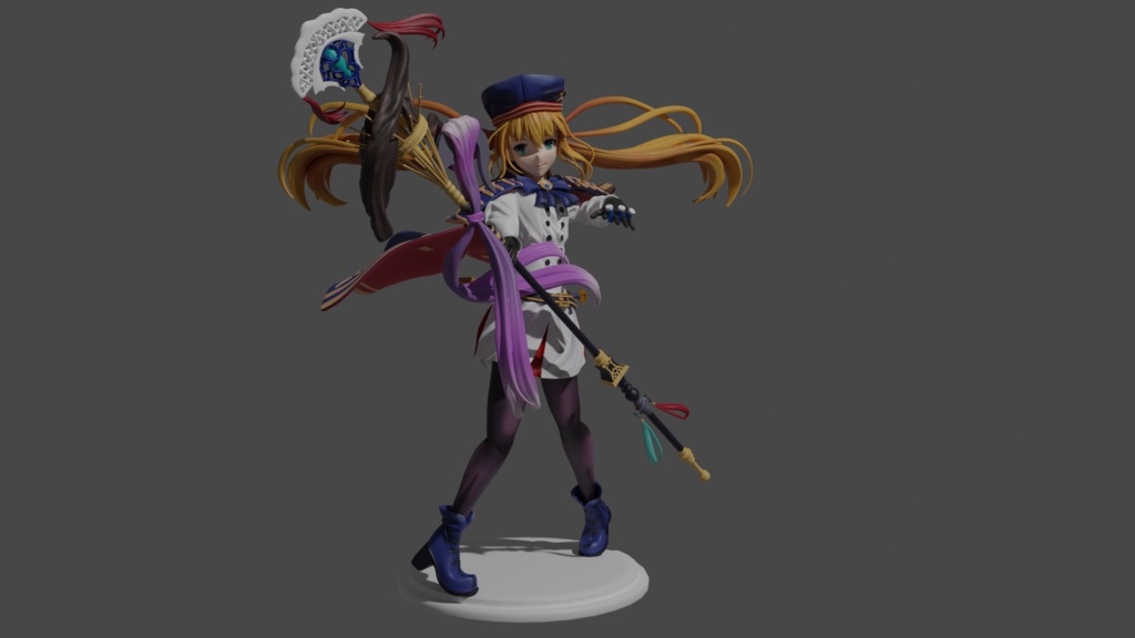 Artoria Pendragon 3D Model figure