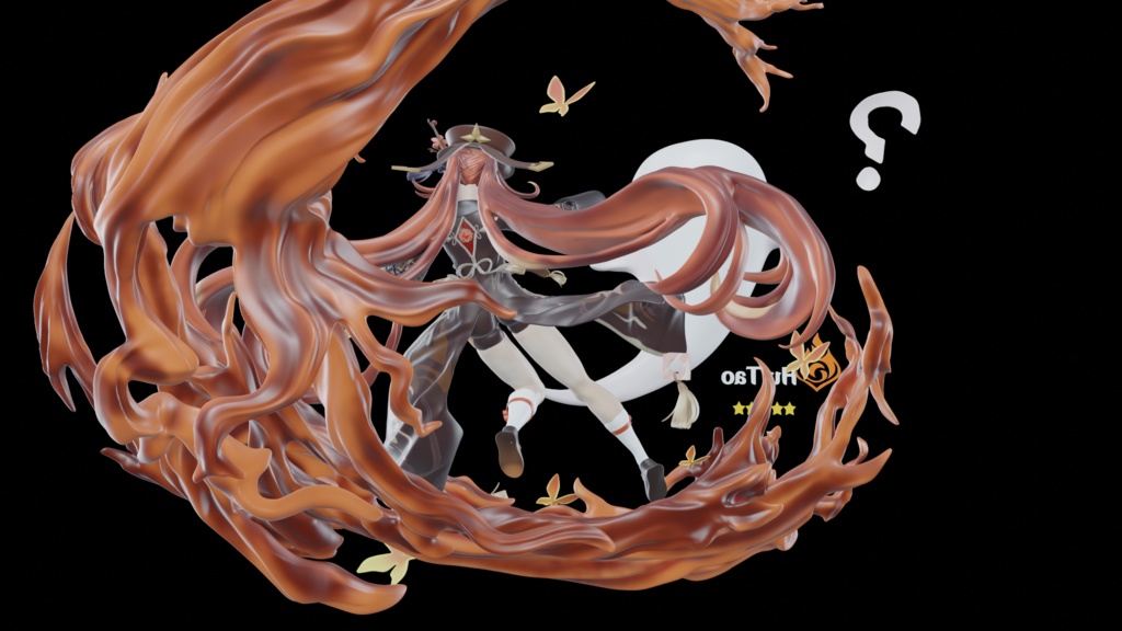 Hutao 3D Statue Model (ZTL and Blend file)