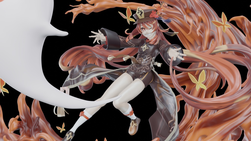 Hutao 3D Statue Model (ZTL and Blend file)