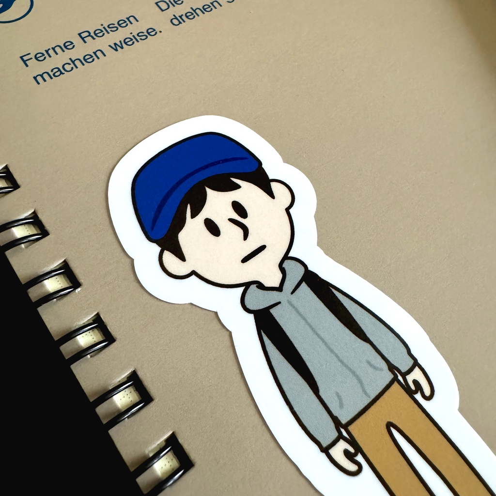 レンタルなんもしない人 ステッカー パーカーver