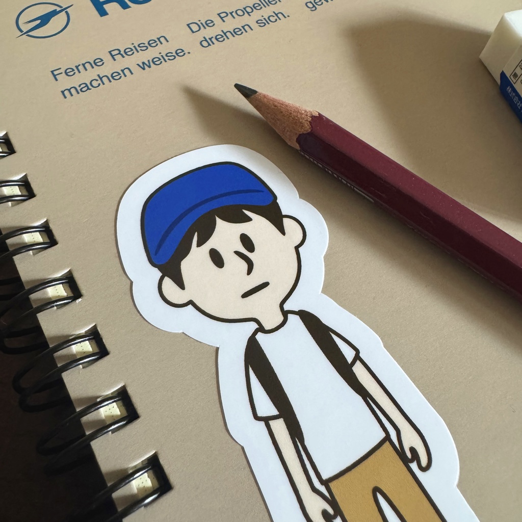 レンタルなんもしない人 ステッカー Tシャツver