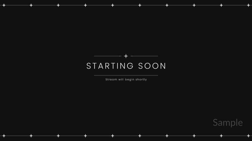 動く配信待機画面【Calm】Waiting Screen