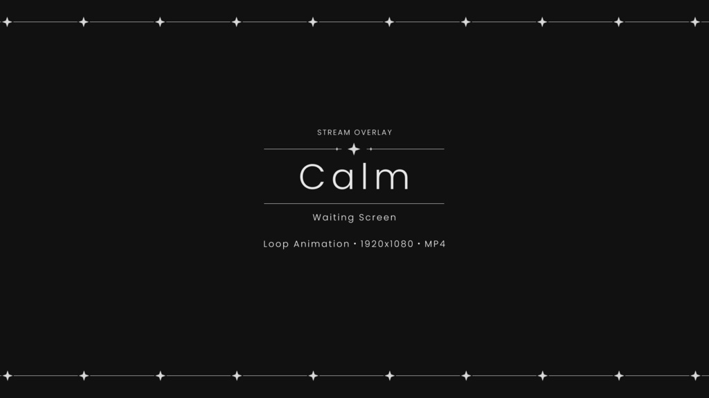 動く配信待機画面【Calm】Waiting Screen 