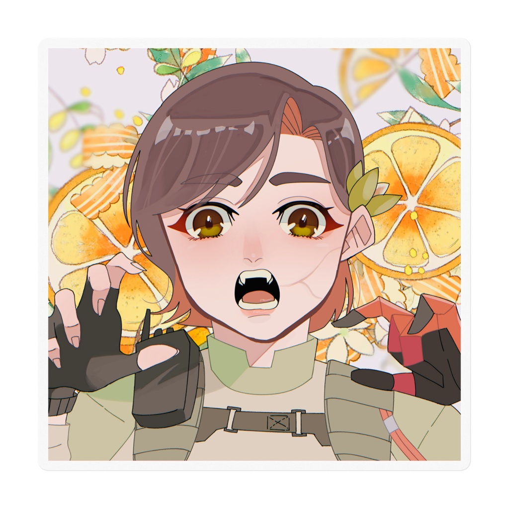 ARUNIオレンジステッカー