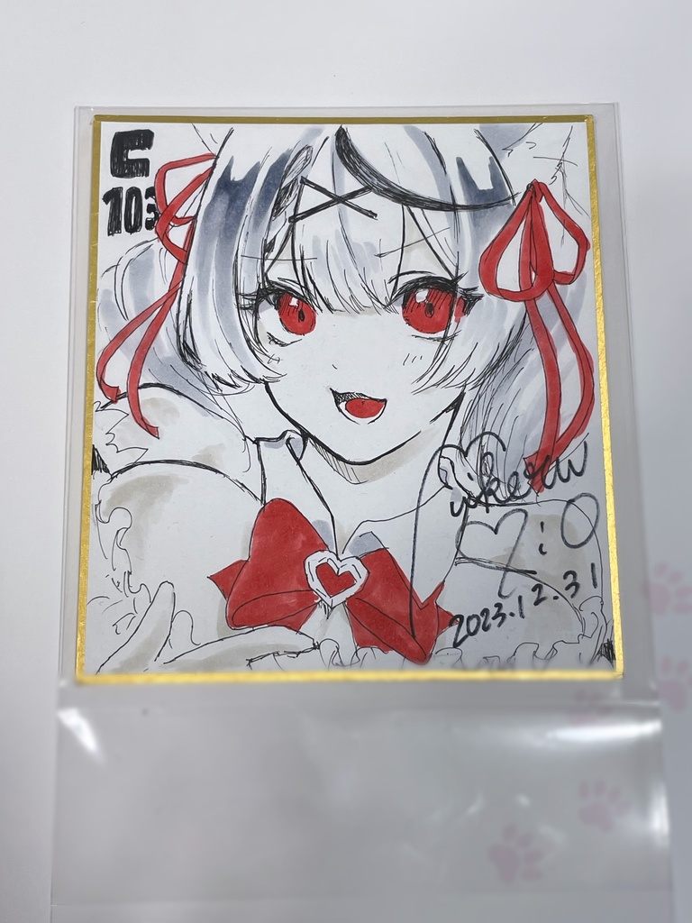 C103 イラスト色紙