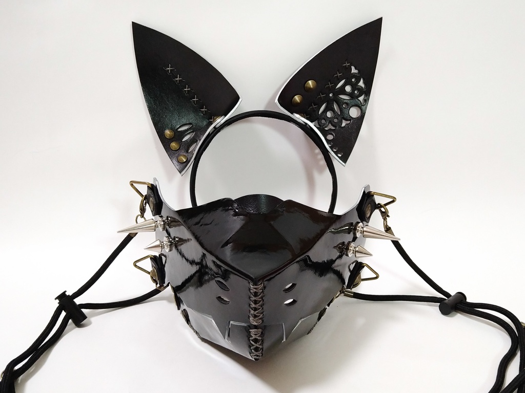 フォックスマズルマスク妖狐（糸灰×銀）