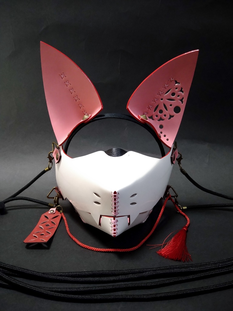 フォックスマズルマスク天狐　（桃）