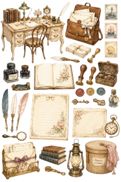 Antique Stationery Collection　シール