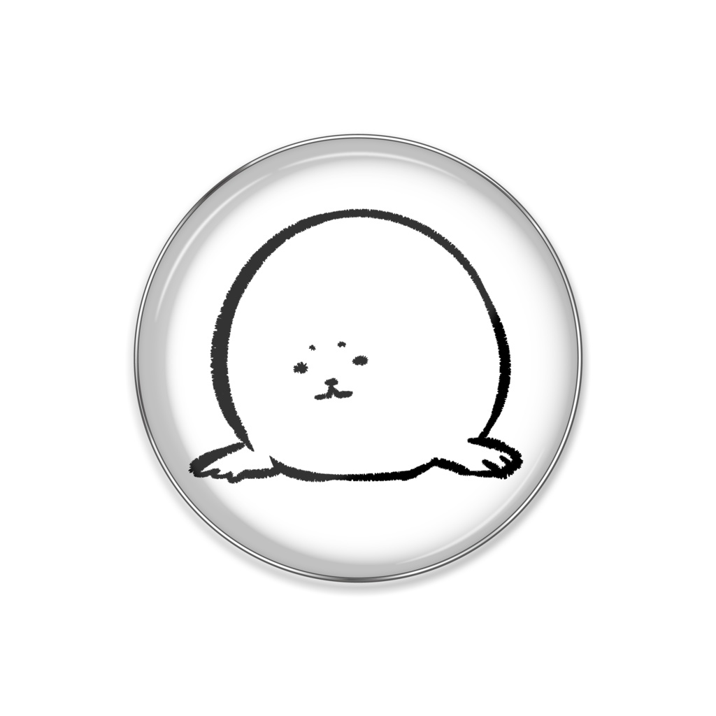 一匹あざらしピンバッジ