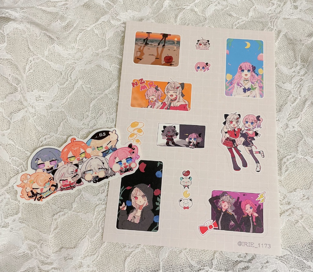 ステッカー&ハーフカットシールセット