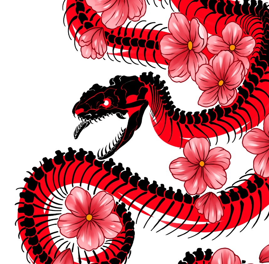 bone python [ tattoo / いれずみ / 刺青 / 入墨 ]