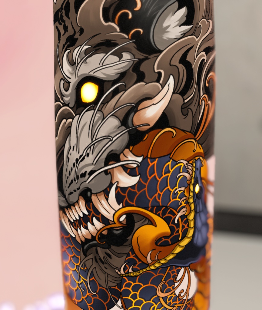 Tigher & snake [ tattoo / いれずみ / 刺青 / 入墨 ] - 手先の針 - BOOTH