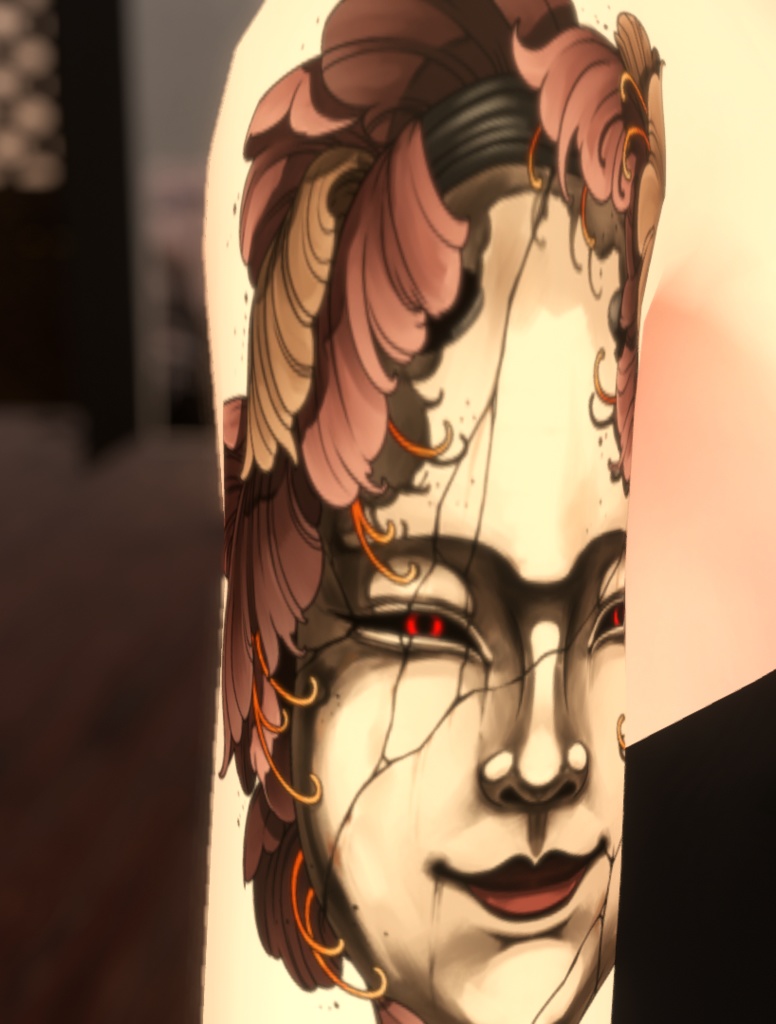 mask tattoo / いれずみ / 刺青 / 入墨 ] - 手先の針 - BOOTH