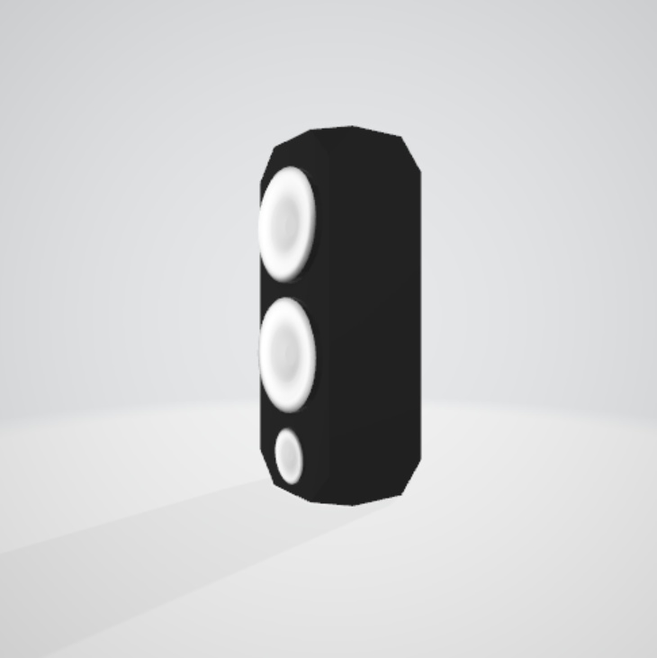 Tall Speaker FBX with Blendshapes