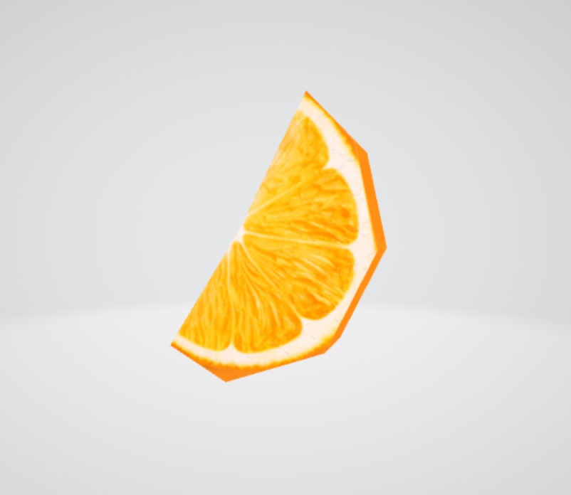 Orange Slice FBX 3D Asset