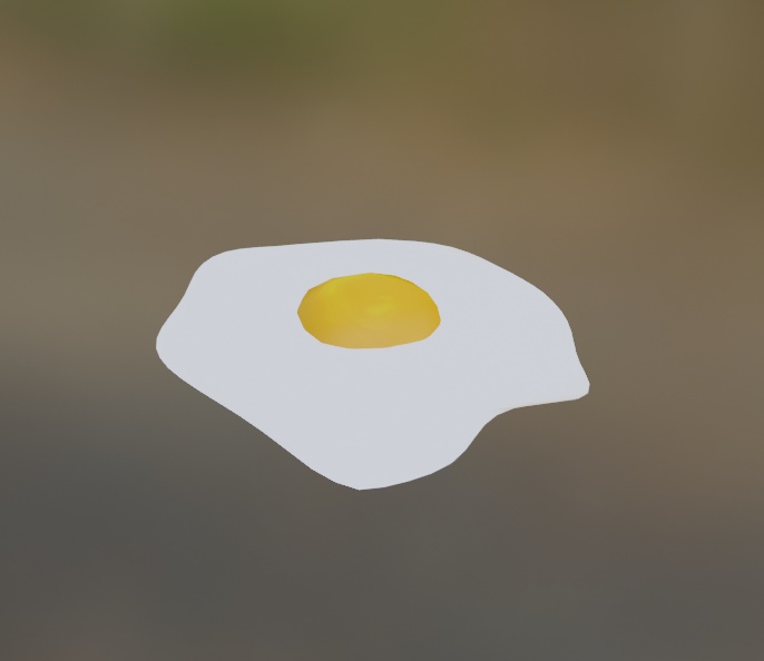 Egg Sunny Side Up FBX