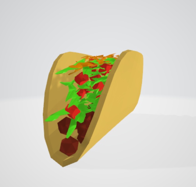 Taco Hard Shell (Rigged Prop) FBX with Keyshapes