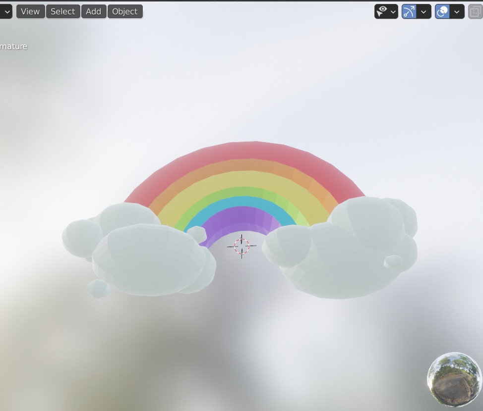 Rainbow FBX Rigged with Blendshapes