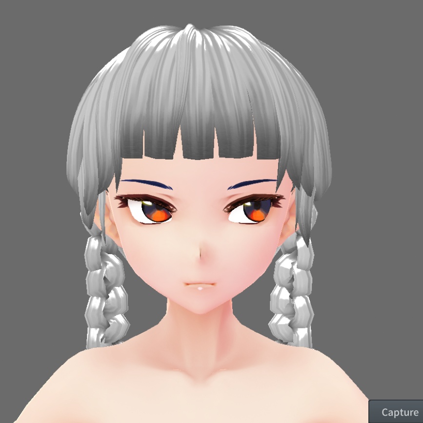VRoid Preset Hairstyle: Double Braids WEDNESDAY'S HAIR