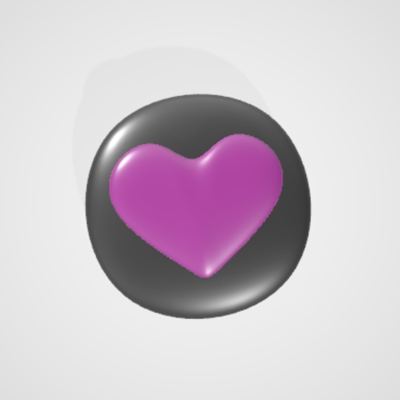Valentine's Heart Brownie UV Mapped OBJ