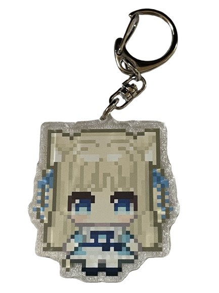 しおりりのドット絵アクリルキーホルダー(アリスVer)