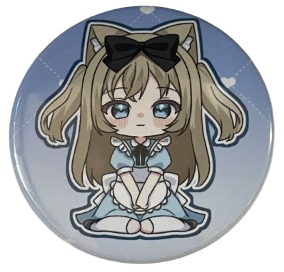 しおりりの缶バッジ(アリスVer)