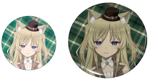 しおりりのの缶バッジ③(ドヤ顔)