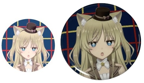 しおりりのの缶バッジ⑤(キラキラ)