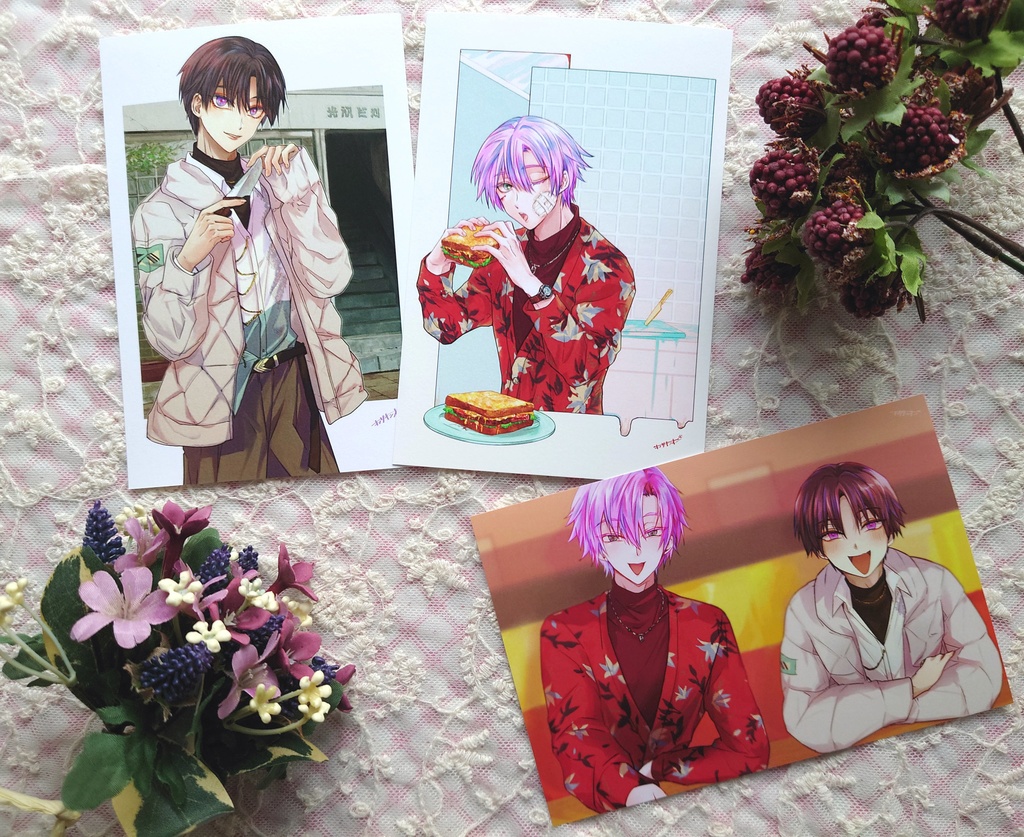 ポストカード『勝手にバトロワしてる創作ヤンデレ』