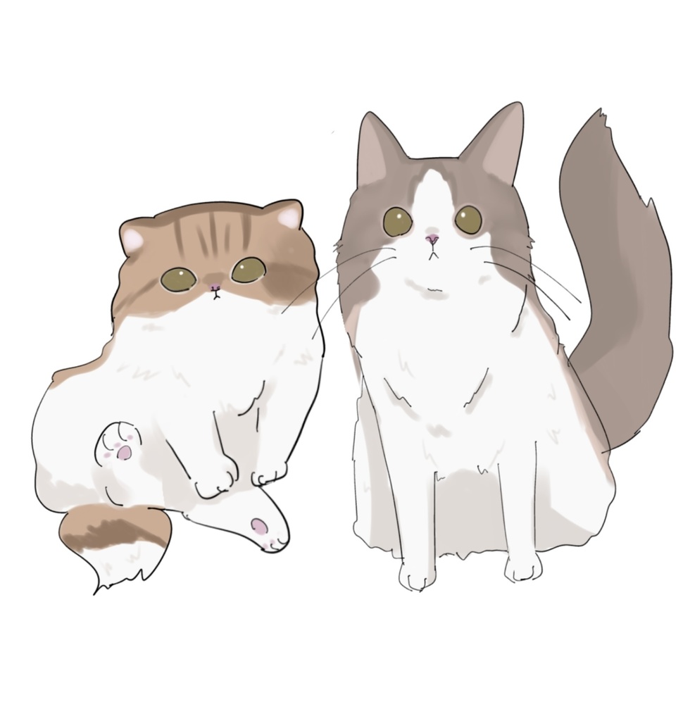 ゆるキャラ風デジタルイラスト