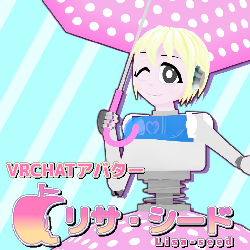 Vrchat想定オリジナル3dモデル リサ シード Lisa Seed Smiley笑顔のaesthetic Shop Booth